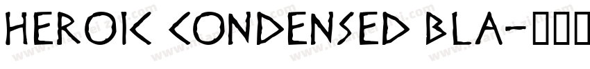 Heroic Condensed Bla字体转换